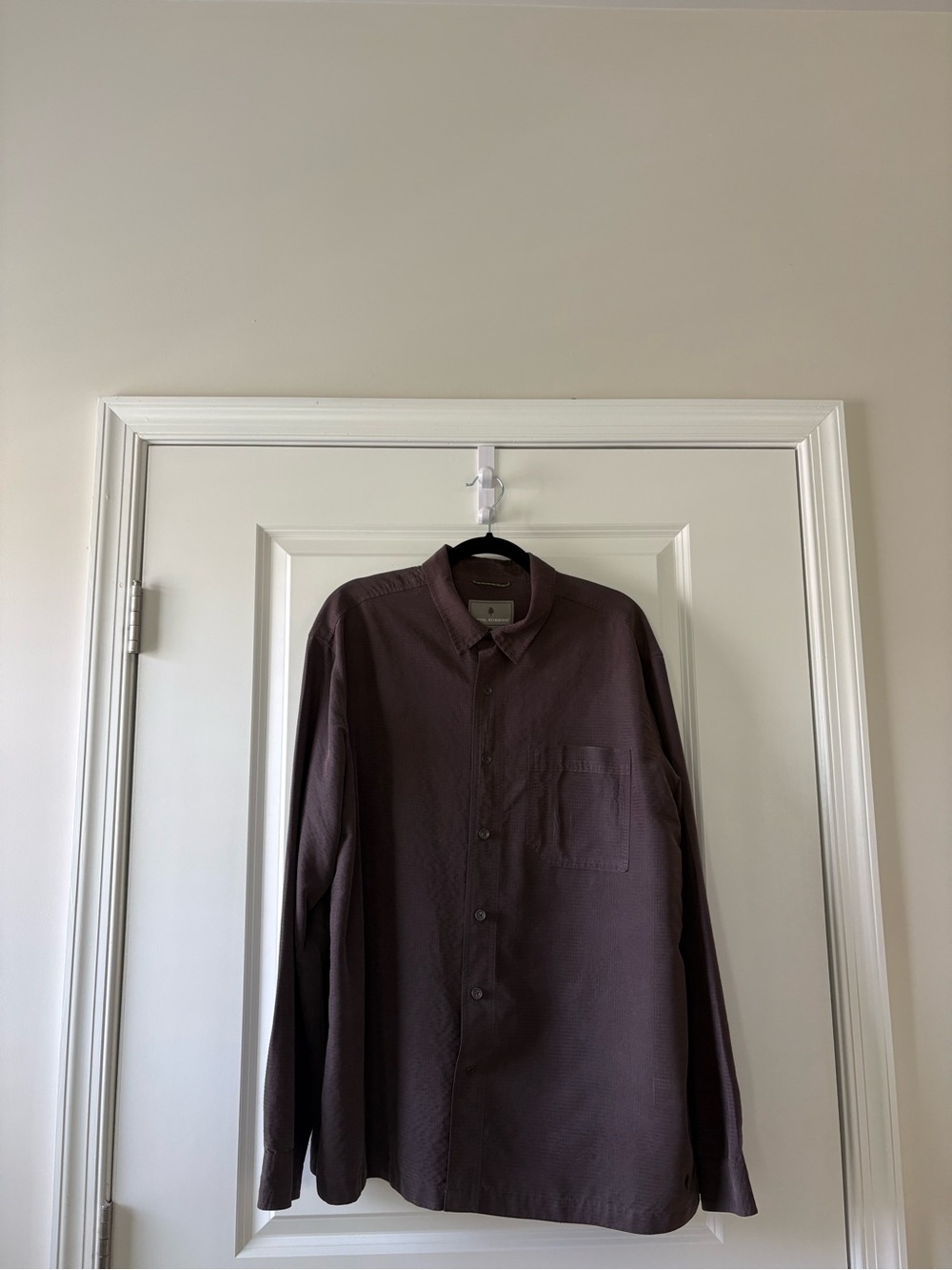 Royal Robbins Desert Pucker Dry LS Shirt Men's XL Asphalt Brown Size XL